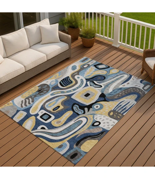 Addison Rugs Chantille Blue ACN2488 5ft. x 7ft.6in. Rect. Rug