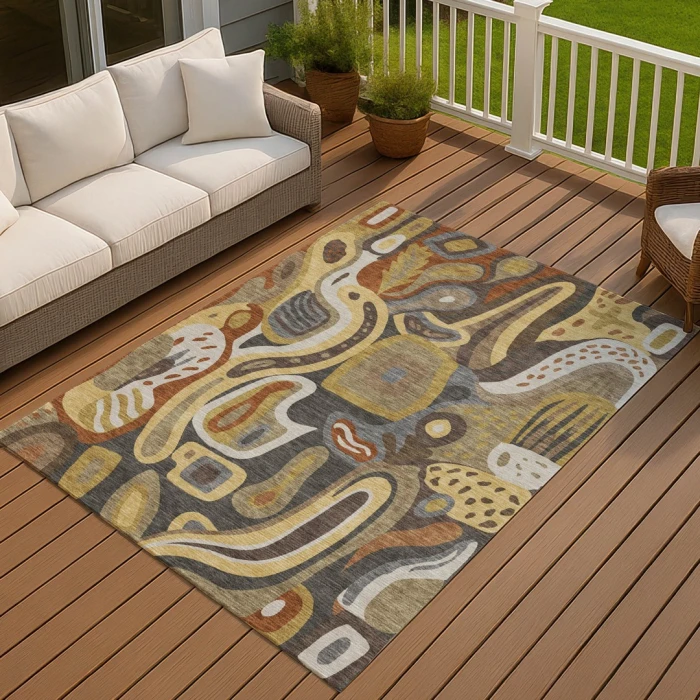 Addison Rugs Chantille Brown ACN2488 5ft. x 7ft.6in. Rect. Rug