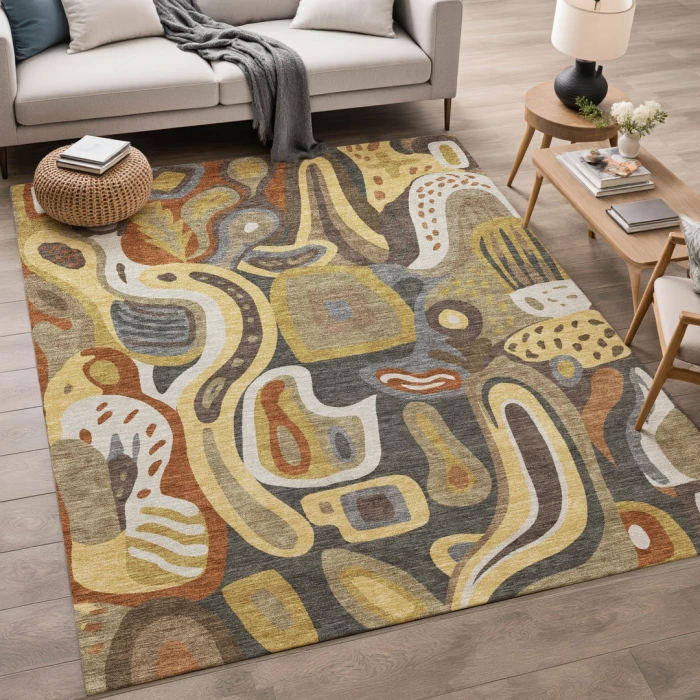 Addison Rugs Chantille Brown ACN2488 5ft. x 7ft.6in. Rect. Rug
