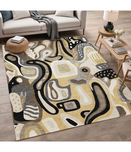 Addison Rugs Chantille Gold ACN2488 5ft. x 7ft.6in. Rect. Rug
