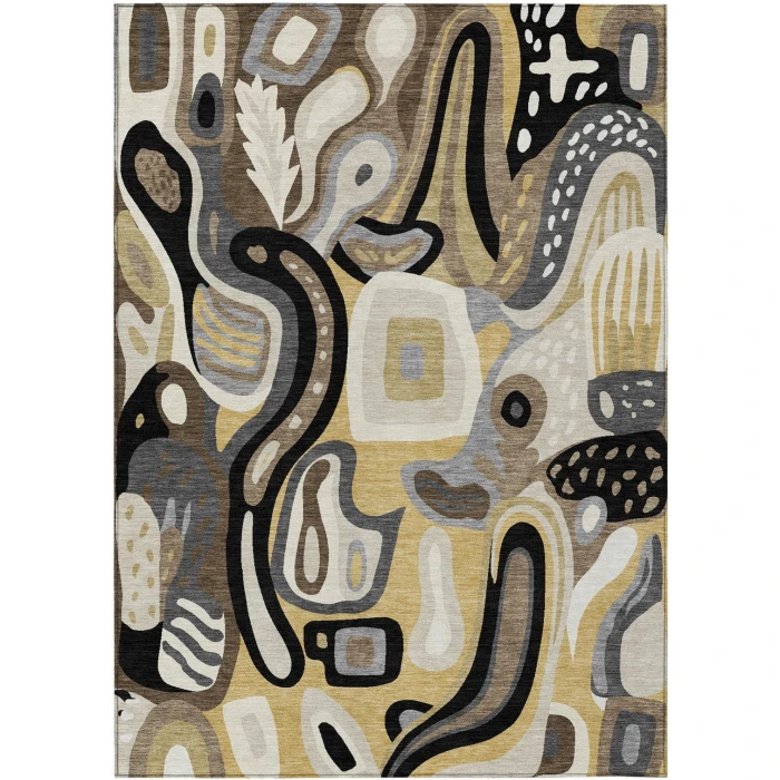 Addison Rugs Chantille Gold ACN2488 8ft. x 10ft. Rect. Rug