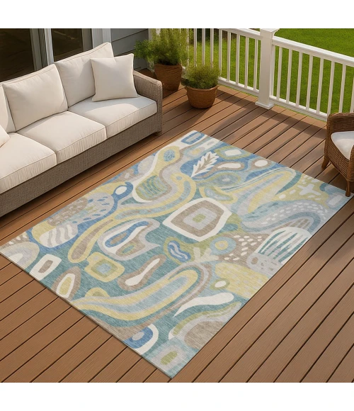 Addison Rugs Chantille Teal ACN2488 8ft. x 10ft. Rect. Rug