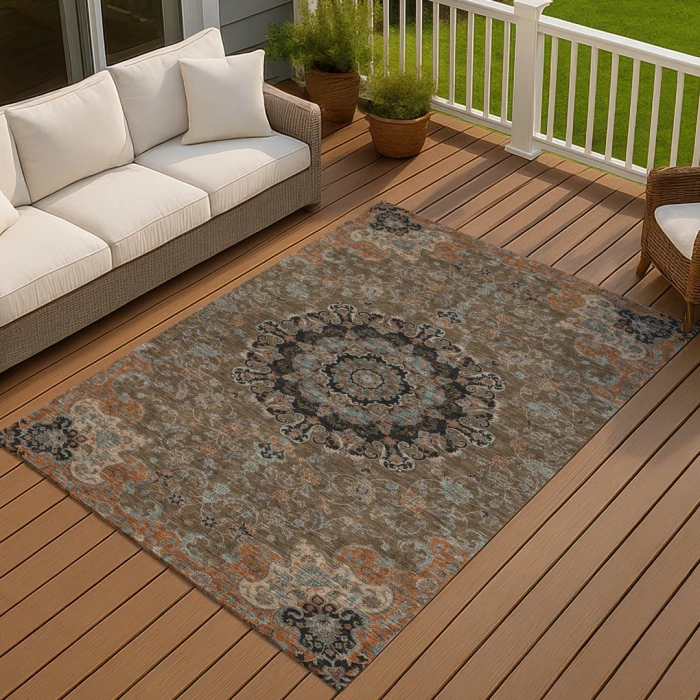 Addison Rugs Chantille Brown ACN2489 9ft. x 12ft. Rect. Rug