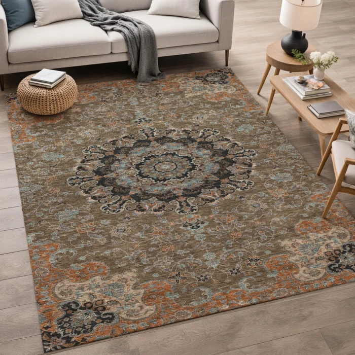 Addison Rugs Chantille Brown ACN2489 9ft. x 12ft. Rect. Rug