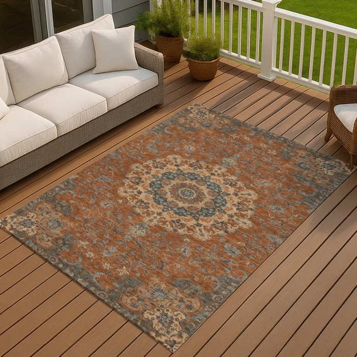Addison Rugs Chantille Orange ACN2489 5ft. x 7ft.6in. Rect. Rug