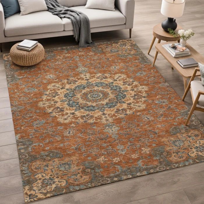 Addison Rugs Chantille Orange ACN2489 5ft. x 7ft.6in. Rect. Rug