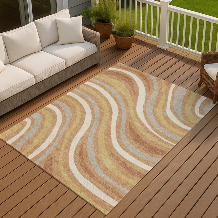 Addison Rugs Chantille Orange ACN2490 9ft. x 12ft. Rect. Rug