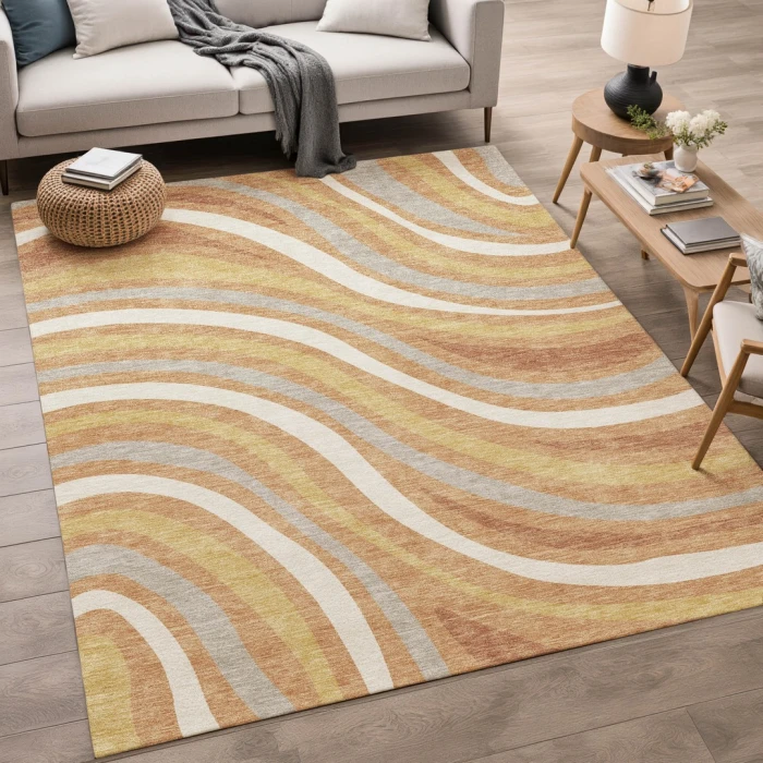 Addison Rugs Chantille Orange ACN2490 9ft. x 12ft. Rect. Rug