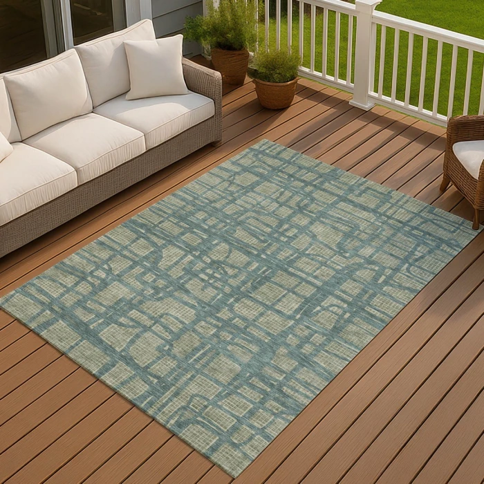Addison Rugs Chantille Green ACN2491 8ft. x 10ft. Rect. Rug