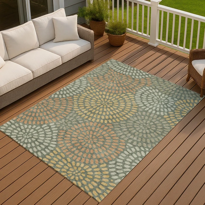 Addison Rugs Chantille Green ACN2492 5ft. x 7ft.6in. Rect. Rug