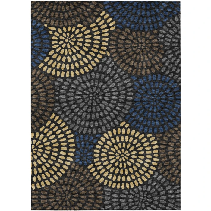 Addison Rugs Chantille Black ACN2492 5ft. x 7ft.6in. Rect. Rug