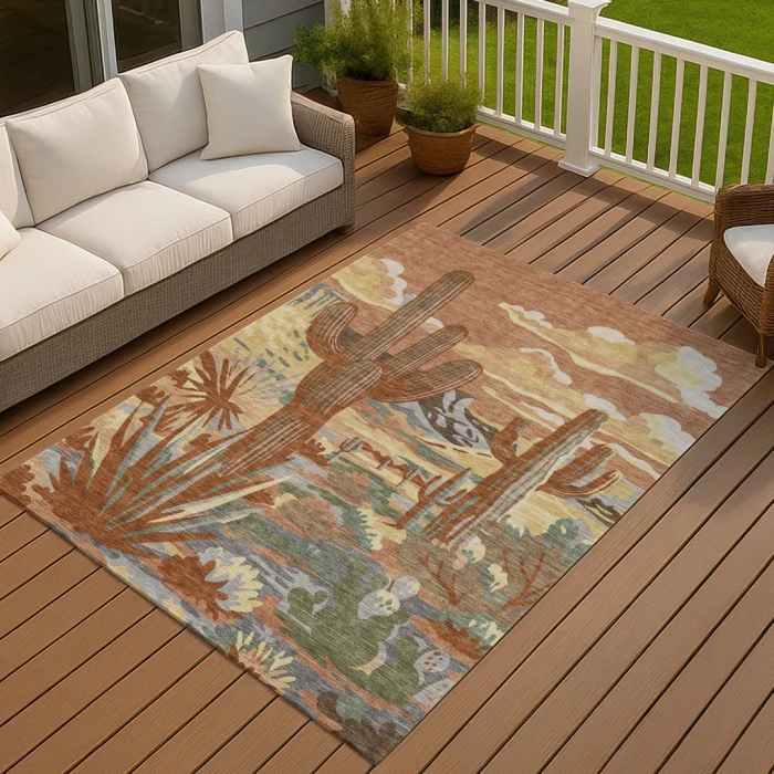 Addison Rugs Chantille Orange ACN2496 5ft. x 7ft.6in. Rect. Rug