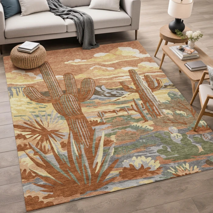 Addison Rugs Chantille Orange ACN2496 5ft. x 7ft.6in. Rect. Rug
