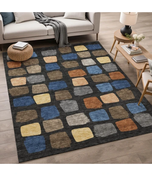 Addison Rugs Chantille Black ACN2501 8ft. x 10ft. Rect. Rug