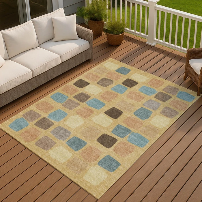 Addison Rugs Chantille Gold ACN2501 5ft. x 7ft.6in. Rect. Rug