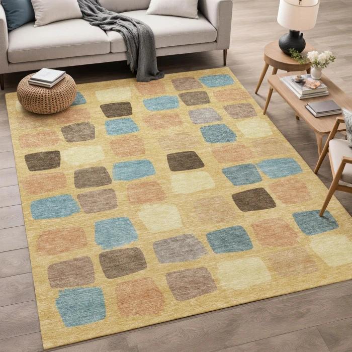 Addison Rugs Chantille Gold ACN2501 5ft. x 7ft.6in. Rect. Rug