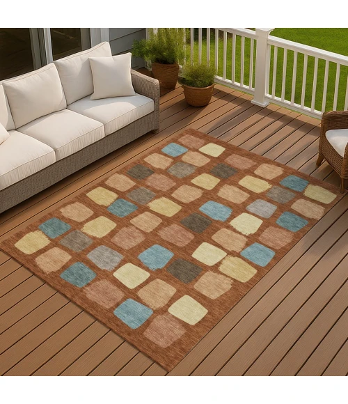 Addison Rugs Chantille Orange ACN2501 8ft. x 10ft. Rect. Rug