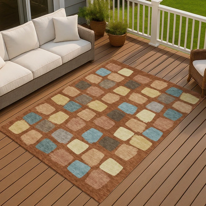 Addison Rugs Chantille Orange ACN2501 5ft. x 7ft.6in. Rect. Rug