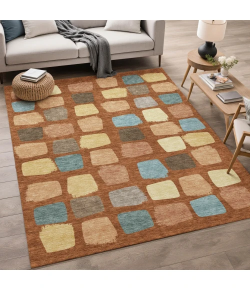 Addison Rugs Chantille Orange ACN2501 8ft. x 10ft. Rect. Rug