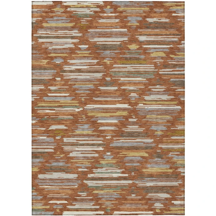 Addison Rugs Chantille Orange ACN2502 8ft. x 10ft. Rect. Rug