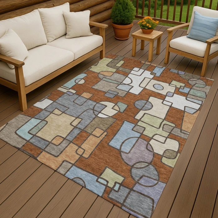 Addison Rugs Chantille Orange ACN2503 5ft. x 7ft.6in. Rect. Rug
