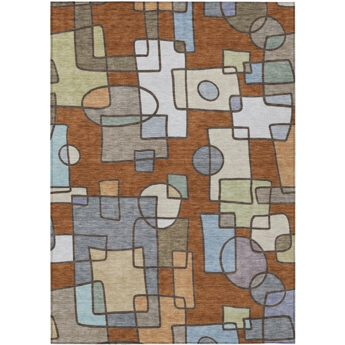 Addison Rugs Chantille Orange ACN2503 5ft. x 7ft.6in. Rect. Rug