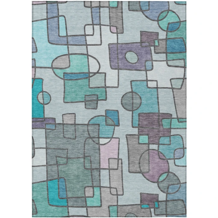 Addison Rugs Chantille Teal ACN2503 5ft. x 7ft.6in. Rect. Rug