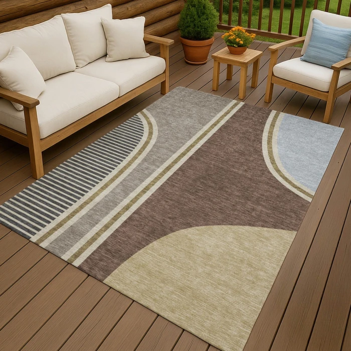 Addison Rugs Chantille Brown ACN2505 5ft. x 7ft.6in. Rect. Rug