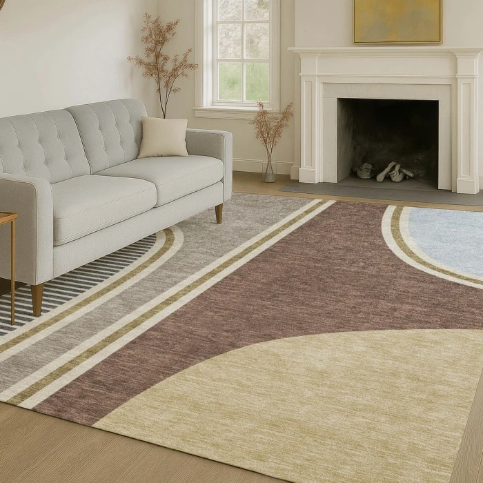 Addison Rugs Chantille Brown ACN2505 5ft. x 7ft.6in. Rect. Rug