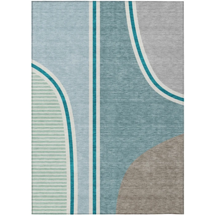 Addison Rugs Chantille Teal ACN2505 5ft. x 7ft.6in. Rect. Rug