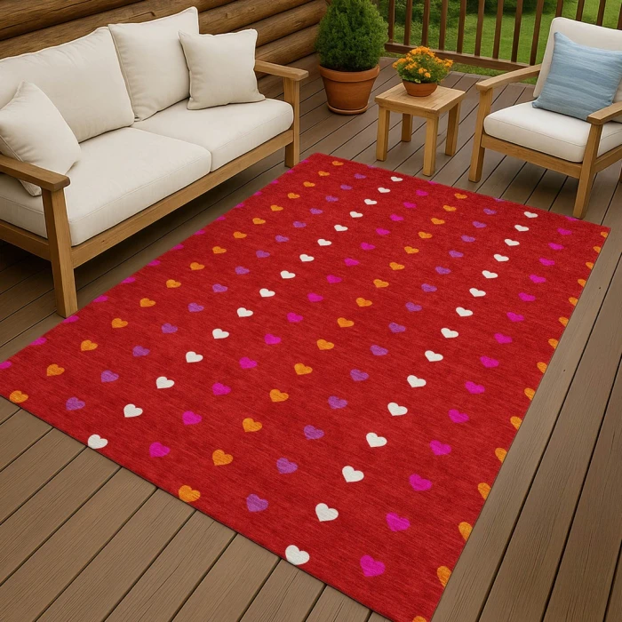 Addison Rugs Chantille Red ACN2510 5ft. x 7ft.6in. Rect. Rug