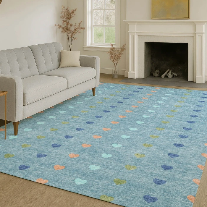 Addison Rugs Chantille Teal ACN2510 5ft. x 7ft.6in. Rect. Rug