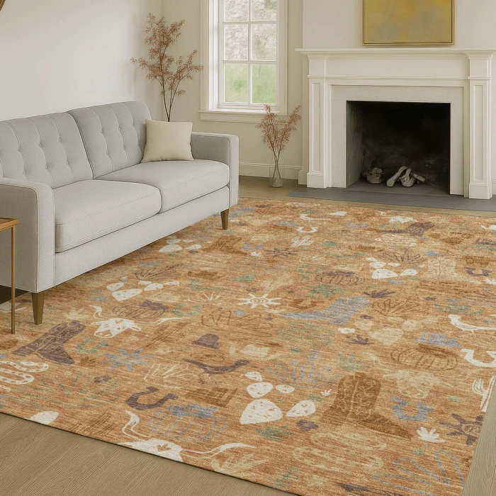 Addison Rugs Chantille Orange ACN2512 5ft. x 7ft.6in. Rect. Rug