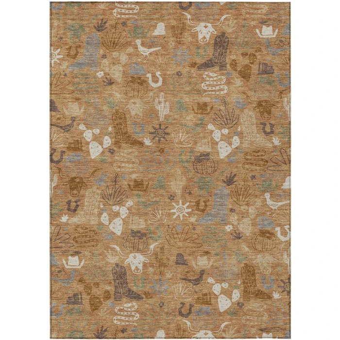 Addison Rugs Chantille Orange ACN2512 5ft. x 7ft.6in. Rect. Rug
