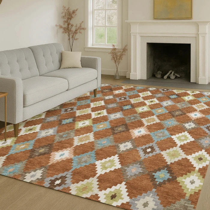 Addison Rugs Chantille Orange ACN2513 8ft. x 10ft. Rect. Rug