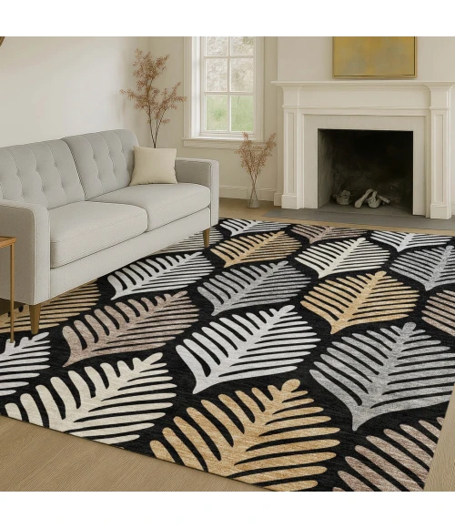 Addison Rugs Chantille Black ACN2515 5ft. x 7ft.6in. Rect. Rug
