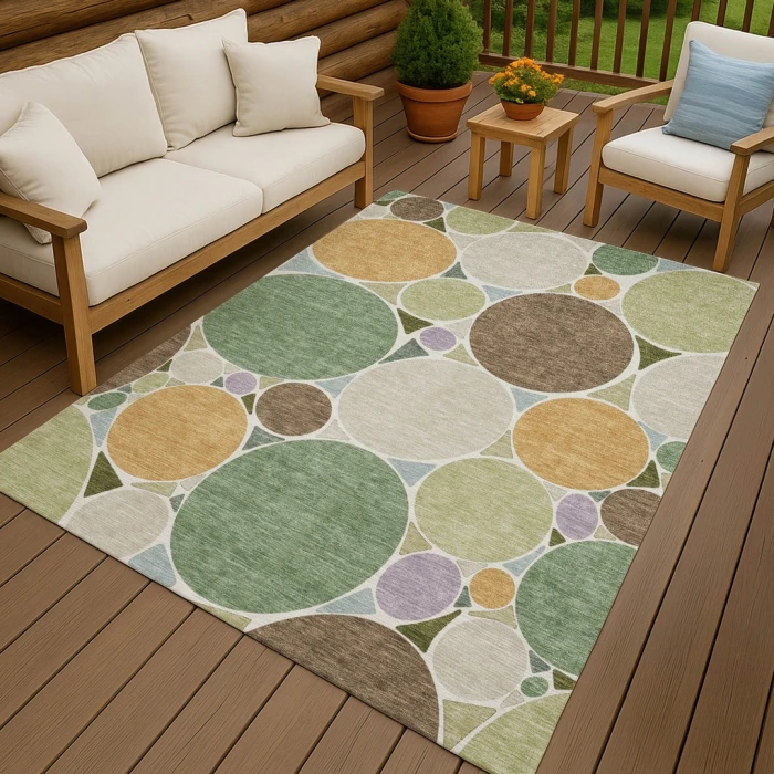 Addison Rugs Chantille Green ACN2516 9ft. x 12ft. Rect. Rug
