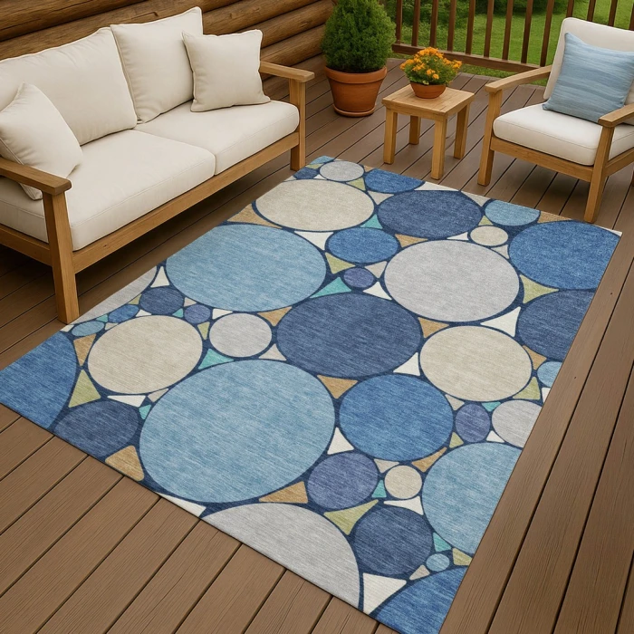 Addison Rugs Chantille Blue ACN2516 8ft. x 10ft. Rect. Rug