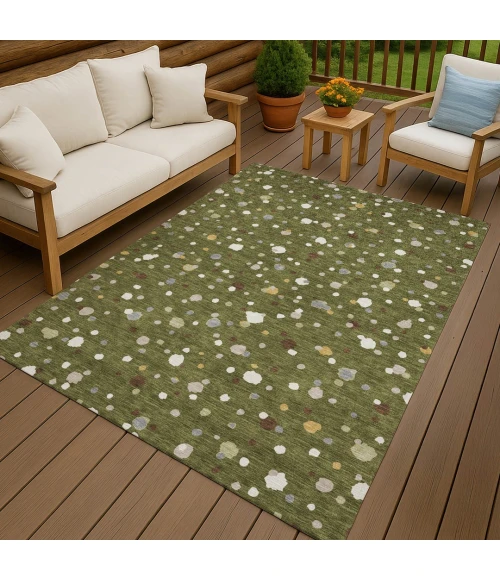 Addison Rugs Chantille Green ACN2518 9ft. x 12ft. Rect. Rug