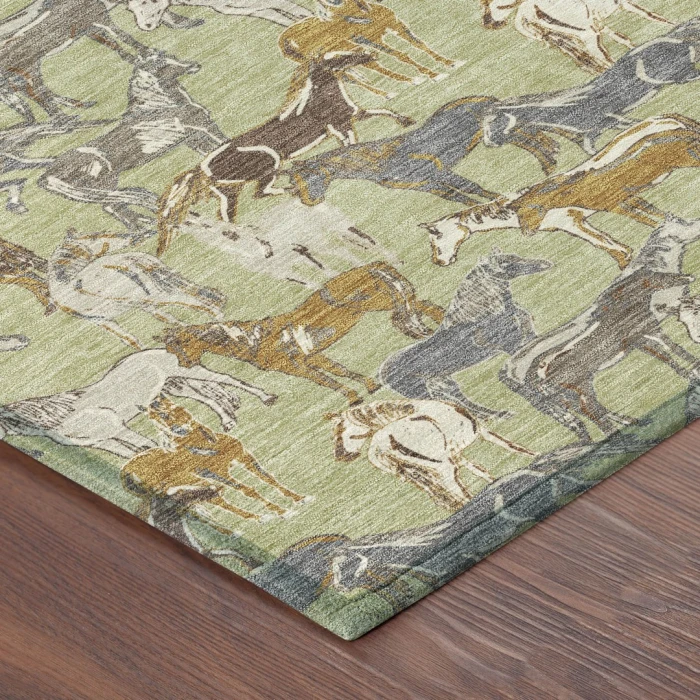 Addison Rugs Chantille Green ACN2520 5ft. x 7ft.6in. Rect. Rug
