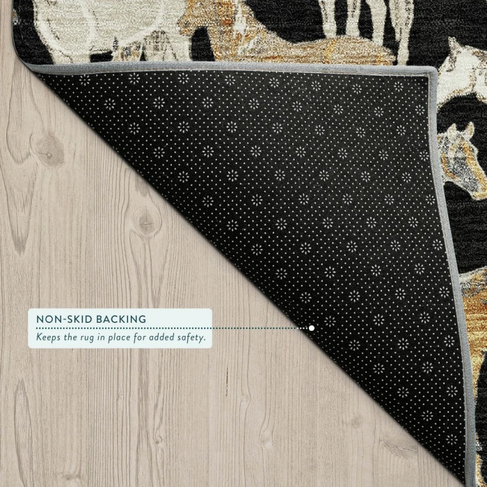 Addison Rugs Chantille Black ACN2520 9ft. x 12ft. Rect. Rug