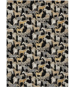 Addison Rugs Chantille Black ACN2520 9ft. x 12ft. Rect. Rug