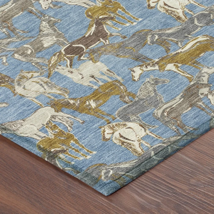 Addison Rugs Chantille Blue ACN2520 8ft. x 10ft. Rect. Rug