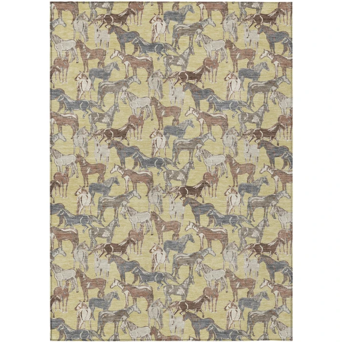 Addison Rugs Chantille Gold ACN2520 5ft. x 7ft.6in. Rect. Rug
