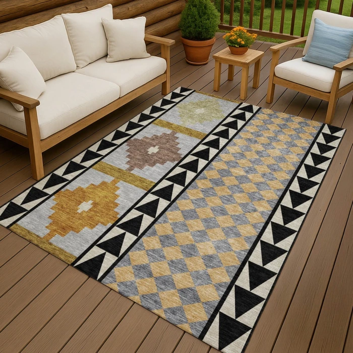 Addison Rugs Chantille Black ACN2522 8ft. x 10ft. Rect. Rug