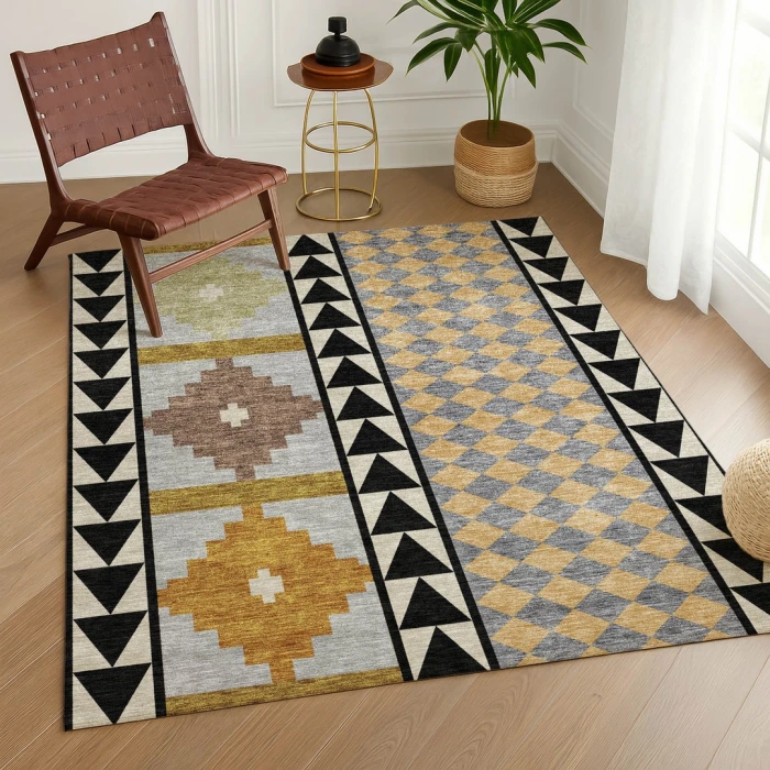 Addison Rugs Chantille Black ACN2522 8ft. x 10ft. Rect. Rug