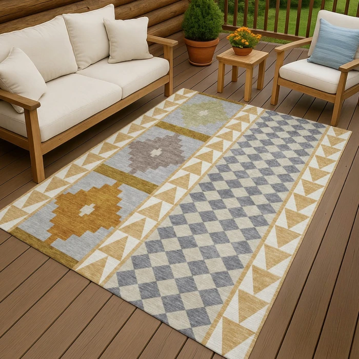 Addison Rugs Chantille Gold ACN2522 8ft. x 10ft. Rect. Rug