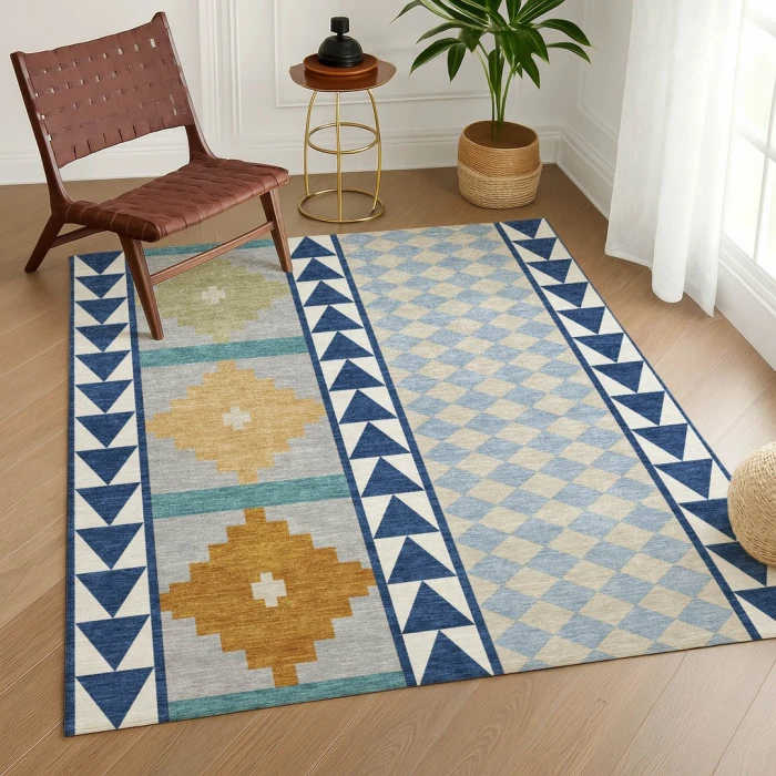 Addison Rugs Chantille Blue ACN2522 5ft. x 7ft.6in. Rect. Rug