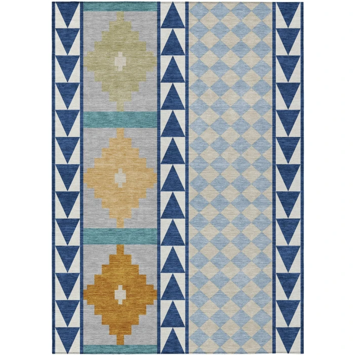 Addison Rugs Chantille Blue ACN2522 5ft. x 7ft.6in. Rect. Rug
