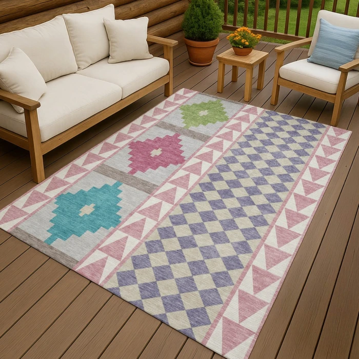 Addison Rugs Chantille Pink ACN2522 9ft. x 12ft. Rect. Rug